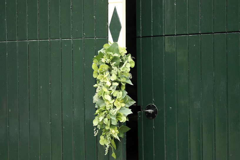 Festoen met frisgroene kleuren