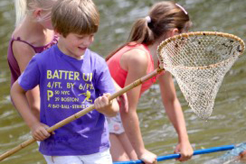 zelf gebreid schepnet