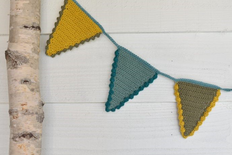 Gehaakte vlaggenslinger