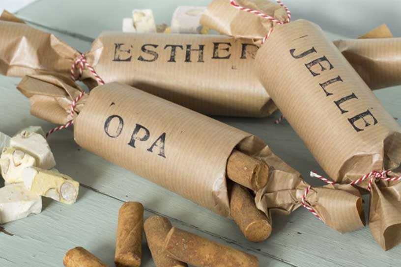 cadeaurolletjes waar namen op staan