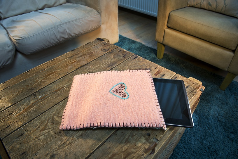 tablethoes van oude deken