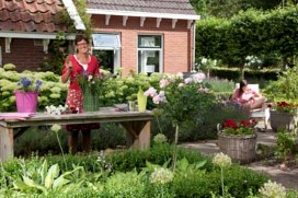 zomersebloemschikking