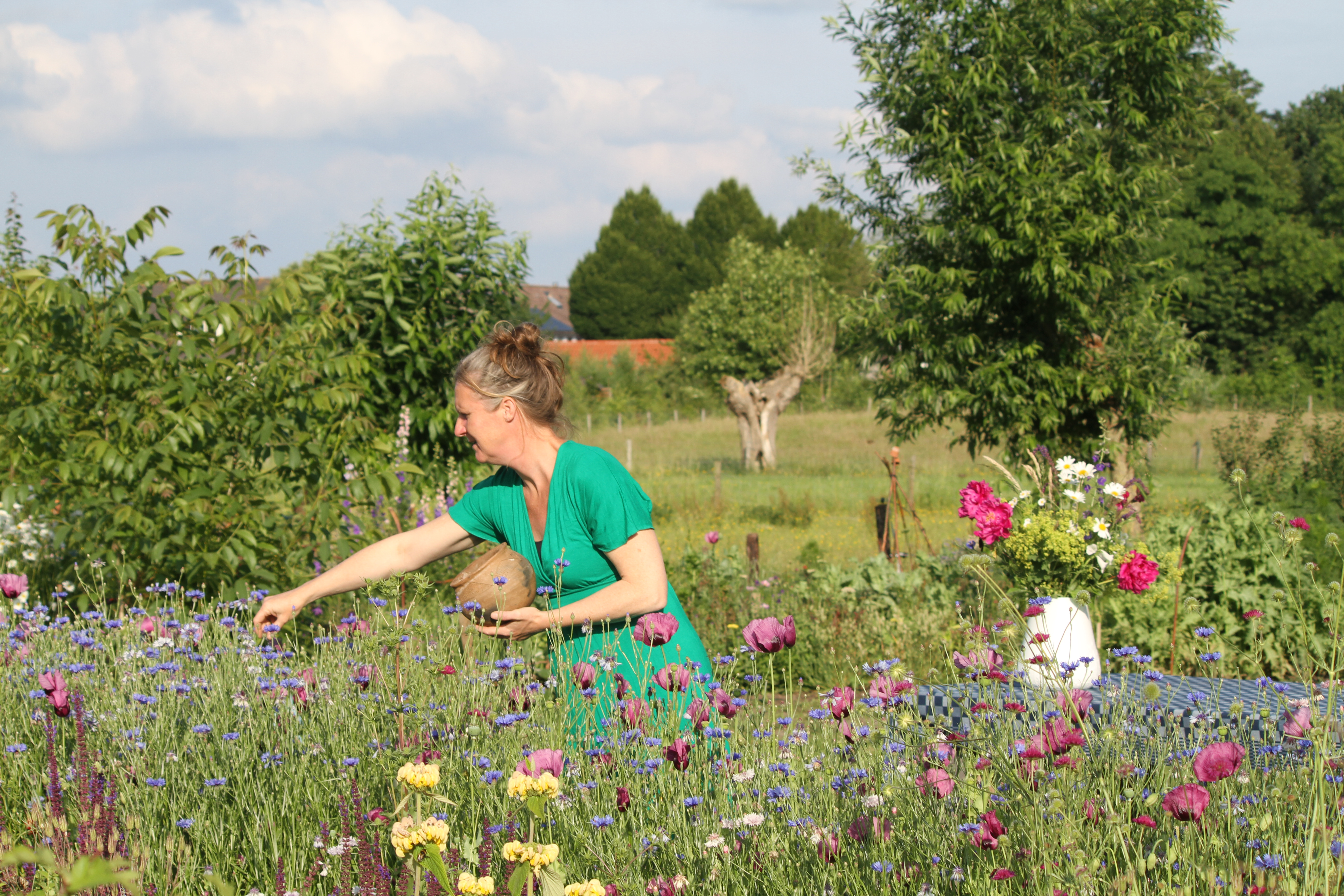 Brenda Gruppen in de pluktuin 