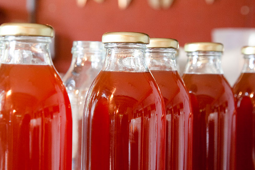 Kweeappelsiroop in fles 