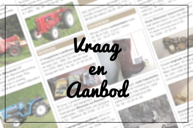 Vraag en aanbod